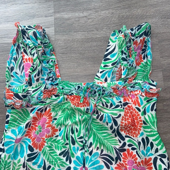 Milly of New York Floral Top Womens 8 100% Cotton - Picture 2 of 9